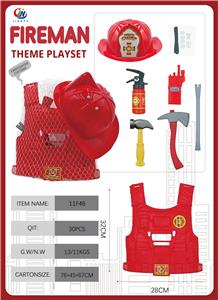 网袋消防帽塑料马甲衣服工具套装 - OBL10380394