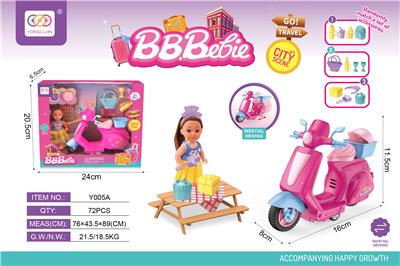 芭比配惯性摩托 - OBL10380430