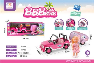 芭比配露营车带声音（包3粒AG13） - OBL10380434