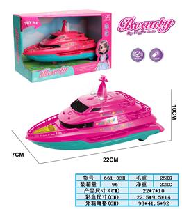 1:20惯性声光女孩游艇船
(包电3*AG13) - OBL10380597