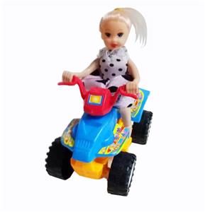 卡通沙滩摩托坐芭芘（拉线） - OBL10380798