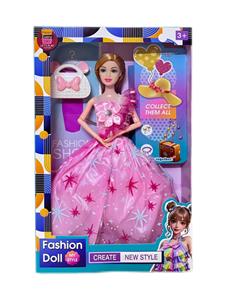 11.5寸实心芭比娃娃活动关节(精致包包）套装 - OBL10380955