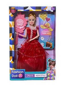 11.5寸实心芭比娃娃活动关节(大花梳）套装 - OBL10380956