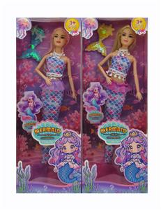 11.5寸实身9关节时尚美人鱼+小美人鱼尾巴 2款混装 - OBL10381360