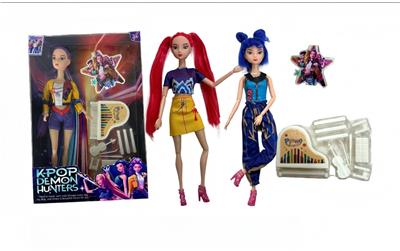 11寸实身K-POP猎魔女团娃娃带配件 - OBL10381621