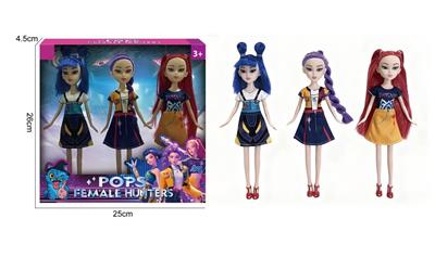 9寸实身K-POP猎魔女团娃娃 - OBL10381637