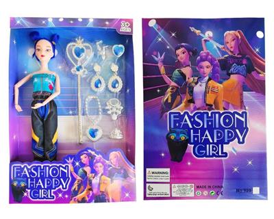 11寸实身K-POP猎魔女团娃娃带配件 - OBL10381668