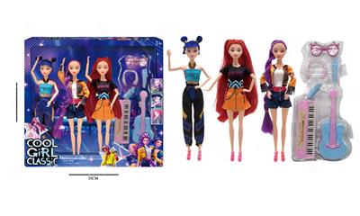 11寸实身K-POP猎魔女团娃娃带配件 - OBL10381704