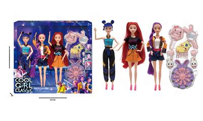 11寸实身K-POP猎魔女团娃娃带配件 - OBL10381705