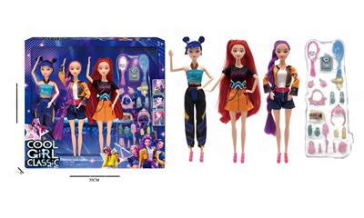 11寸实身K-POP猎魔女团娃娃带配件 - OBL10381708