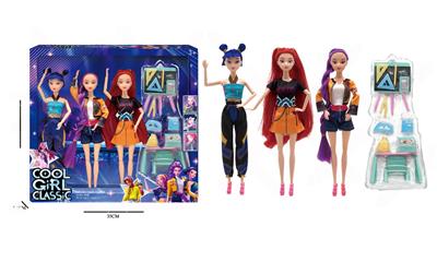 11寸实身K-POP猎魔女团娃娃带配件 - OBL10381709