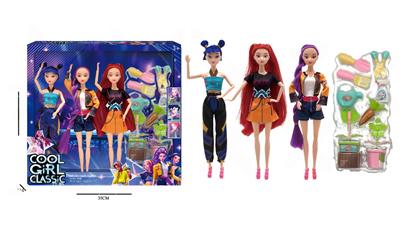 11寸实身K-POP猎魔女团娃娃带配件 - OBL10381714