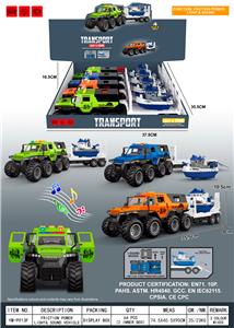 惯性征服者萨满越野车拖回力船/灯光/音乐3按键/可开车门 - OBL10382738