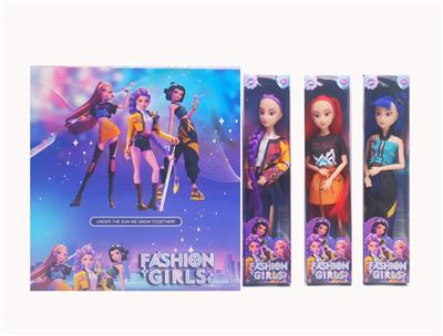 11.5寸9关节实身K-POP猎魔女团露米佐依米拉3人混装 12只装 - OBL10382810