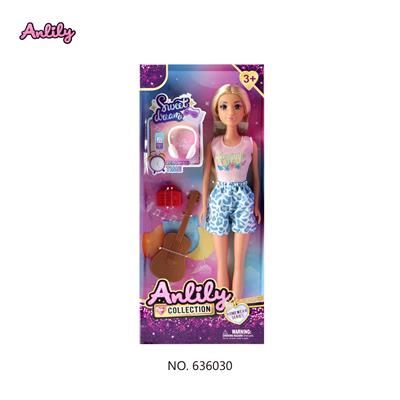 安丽莉11.5寸实身娃娃(棕肤色 brown skin) - OBL10382943