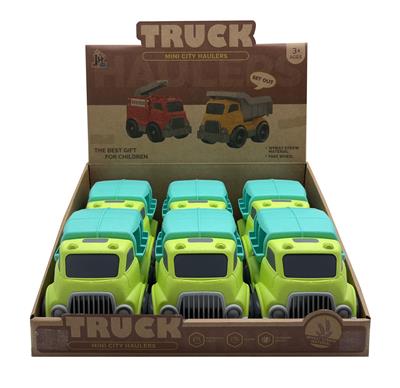 麦秆卡通环卫车 6只/盒 - OBL10383082