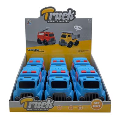 卡通警车车 6只/盒 - OBL10383093