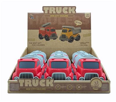 麦秆卡通油罐车 6只/盒 - OBL10383098