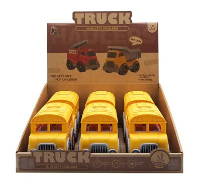 麦秆卡通校车 6只/盒 - OBL10383100