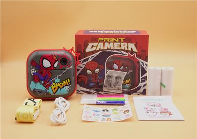 红色蜘蛛侠彩色打印照相机/儿童打印相机/儿童拍立得（可兼容黑白/彩色打印两种模式。  彩色打印纸需另外订购） - OBL10383302