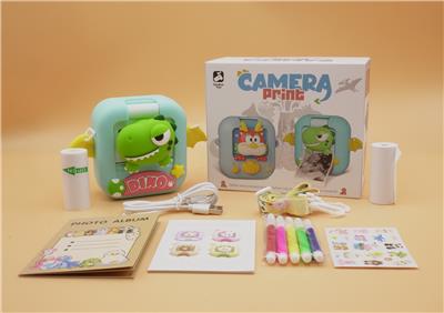 红色中国龙儿童打印照相机/儿童打印相机/儿童拍立得/带APP（可兼容黑白/彩色打印两种模式。  彩色打印纸需另外订购） - OBL10383307