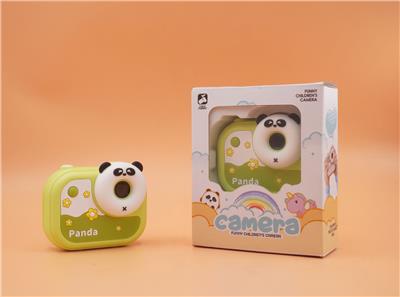 绿色花朵熊猫高清双摄相机 - OBL10383313