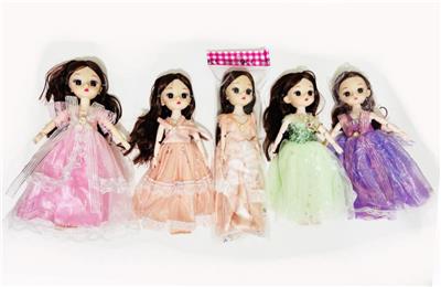 12寸实身11关节叶罗丽跳舞裙4色混装 - OBL10383571