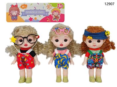 8寸搪胶身体全身软胶PVC萌娃 仿真娃娃 - OBL10383628