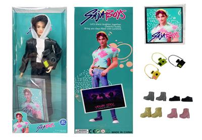 1比1 K-POP 猎魔男团真人版  11.5寸11关节实身 ABBy 艾比 带金貂卡片一张   带猎魔照相机 - OBL10383984