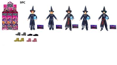 1比1 K-POP 猎魔动画版  11.5寸11关节实身恶魔沙加   带一只搪胶derpy老虎 5款9PC混装 - OBL10384000