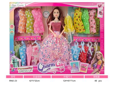 11寸实身九关节芭比娃娃 - OBL10384238