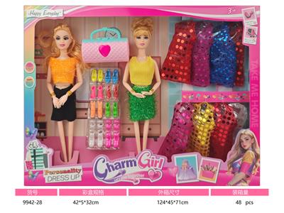 11寸实身九关节芭比娃娃 - OBL10384243