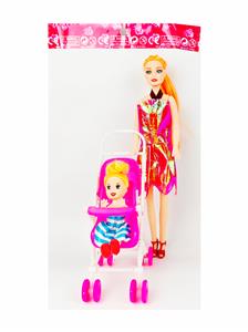 11寸空身芭吧娃娃加推车 - OBL10384253