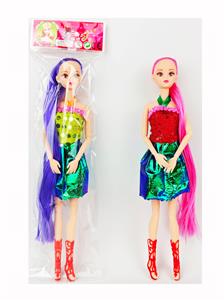 11寸十一关节长发实身长发可儿娃娃 - OBL10384256