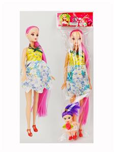 11寸空身长发可儿孕妇娃娃 大肚娃娃 怀孕娃娃 - OBL10384260