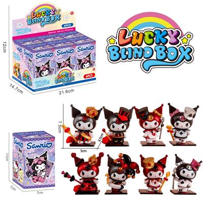 实心PVC扑克王国库洛米手办摆件盲盒随机混装 - OBL10384488