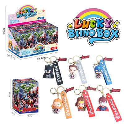 复仇者动漫公仔滴胶钥匙扣盲盒随机混装 - OBL10384506