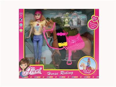 11.5寸芭比配马驹+赛马配件 - OBL10384639
