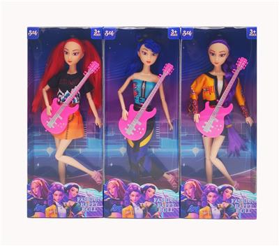 11.5寸十一关节实身K-POP猎魔女团露米佐依米拉 带吉他 3款混 - OBL10384839