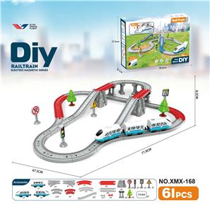 DIY拼装电动轨道列车/61PCS - OBL10385595