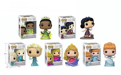 迪士尼公主单只盒装（搪胶头，PVC身体）多款混装 - OBL10386120