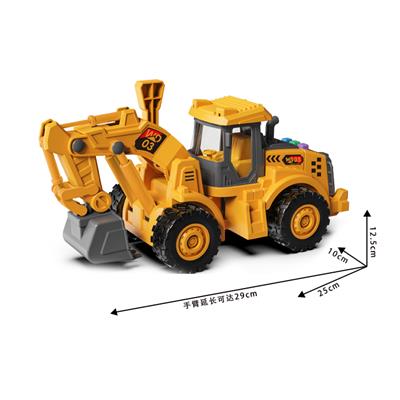 1:16声光惯性短款挖掘装载车-英文经典版 - OBL10386290