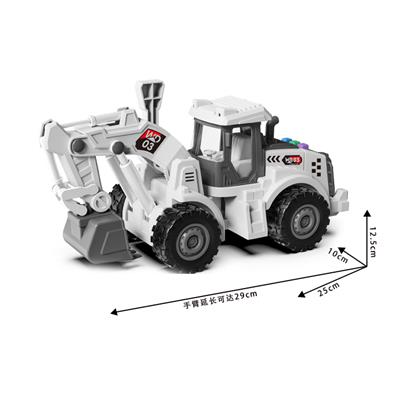 1:16声光惯性短款挖掘装载车-英文珍藏版 - OBL10386294