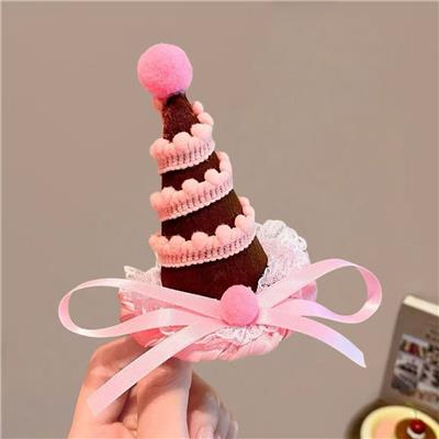 粉棕帽发夹 - OBL10387318