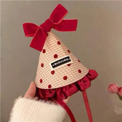 红格波点帽 - OBL10387320