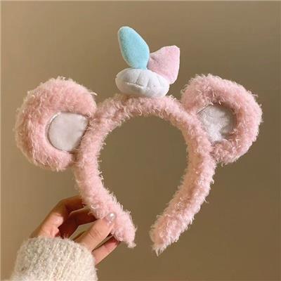 泰迪草莓毛绒发箍 - OBL10387348