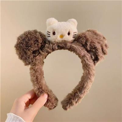 双耳米KT猫毛绒发箍 - OBL10387353