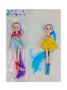 9寸实身活动手长发娃娃珍妮娃娃 - OBL10388712