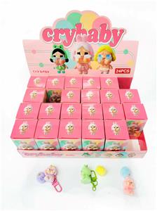 展示盒24只盲盒植绒款pvc哭娃（混色混款） - OBL10389239