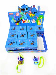 展示盒12只盲盒植绒款pvc史迪（混色混款） - OBL10389250